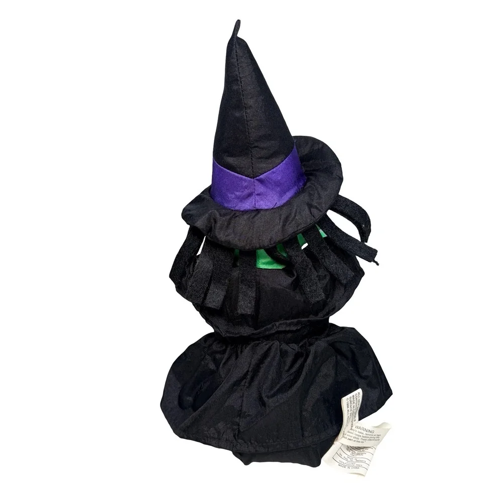 Vintage 1998 International Silver Co Halloween Green Witch Plush Doll‎ 10